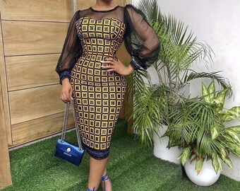 kitenge fitting dress