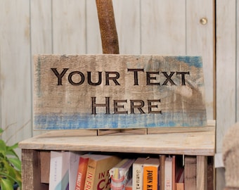 Letrero rústico de madera grabado personalizado: regalo de decoración para el hogar personalizado