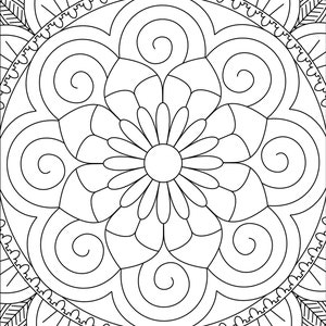 Printable Mandala Pattern Coloring Pages