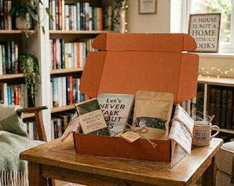 Gift for Mom Who Loves Reading - Book, Coffee/Tea & Chocolate