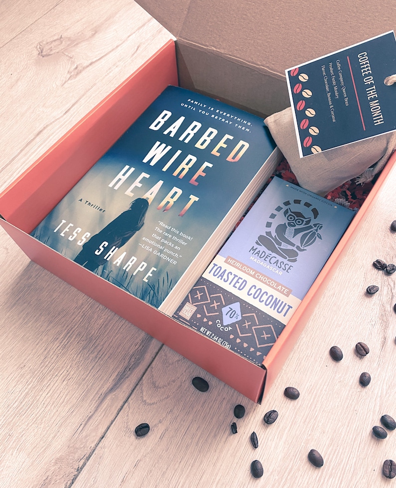 Book Subscription Box Book, Coffee, Tea, Chocolate Monthly Subscription