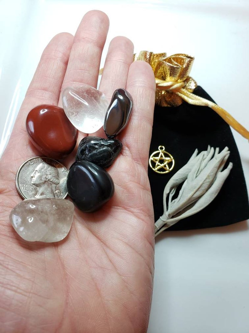 Protection Stones set crystals for protection healing stones Etsy
