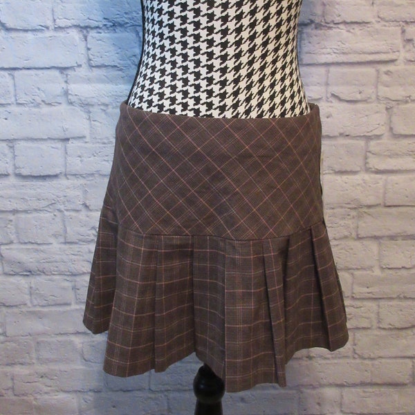 Short Pleated Skirt Etsy