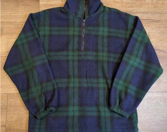 VTG Northwest Territory Men's Small (Fits Larger) Pullover Fleece Sweater Plaid