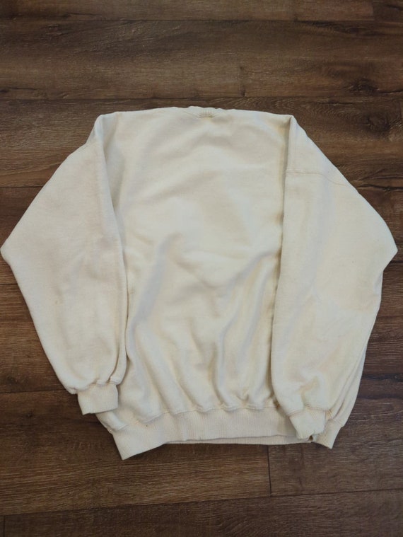 VTG Gildan Adult XL Sweatshirt Teddy Bear - Peace… - image 7