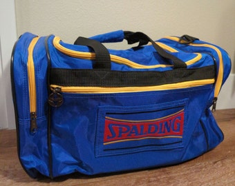 VTG Retro Spalding Duffle Gym Bag - Basketball Sports - Missing Shoulder Strap