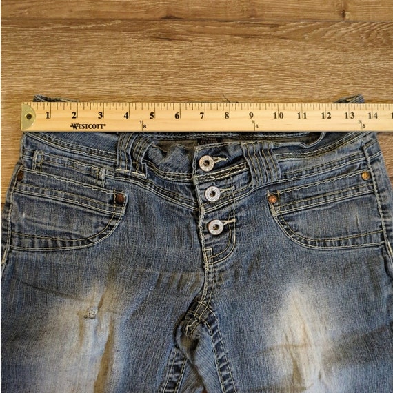 VTG Y2K Angels Women Size 28x29 Jeans - Light Was… - image 5