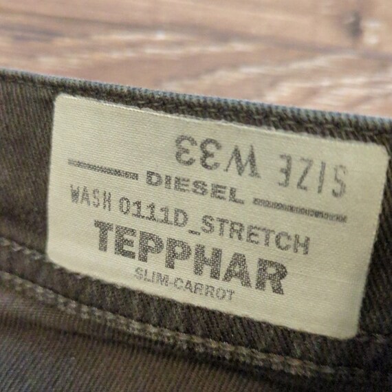 Diesel Men's Size 33x32 Jeans - Tepphar Slim Carr… - image 4