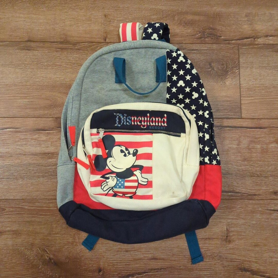 VTG Disney Disneyland Mickey Mouse America USA Backpack Disneyworld - Etsy