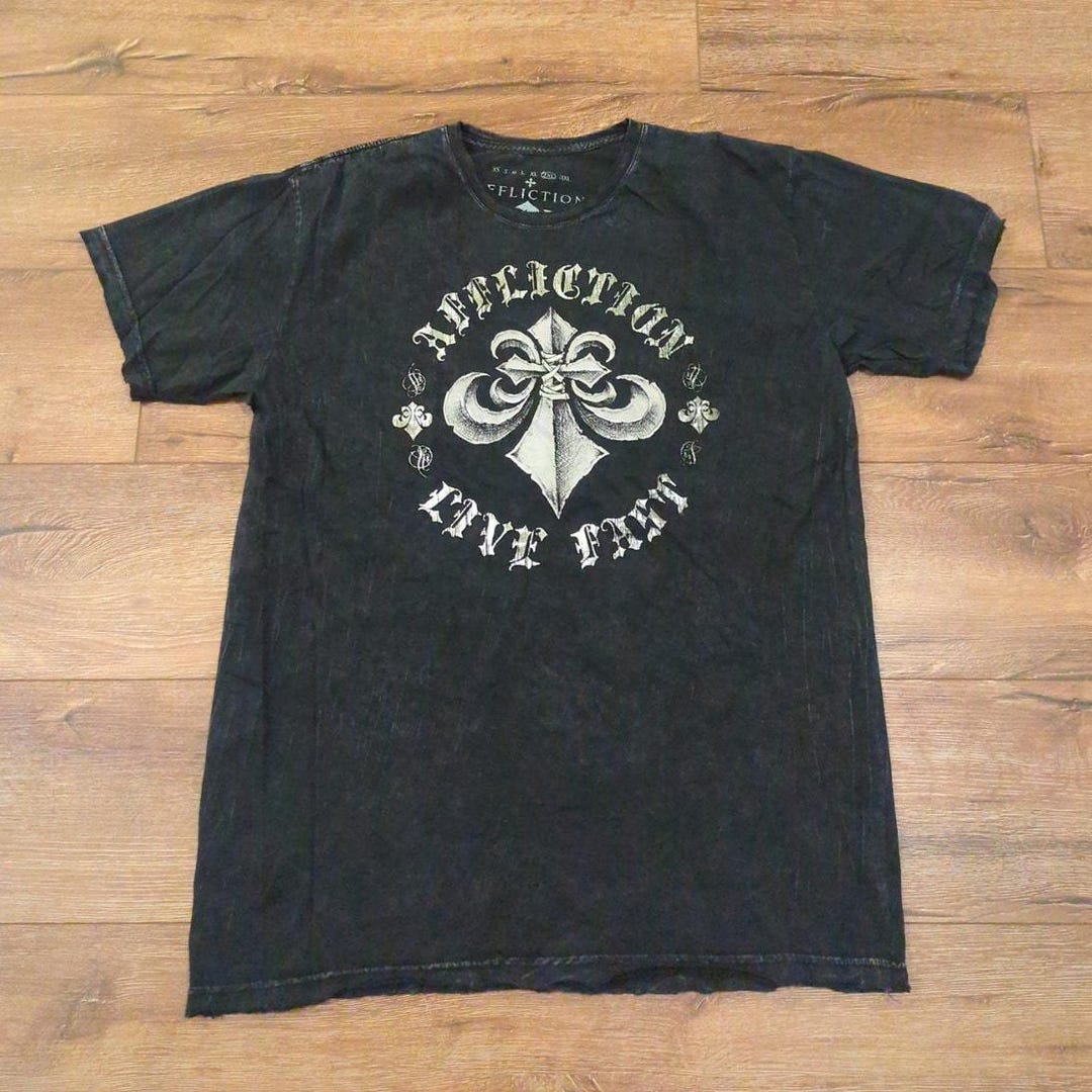 Y2K Affliction Los Angeles Men's 3XL Shirt Wings Eagle Grunge Punk ...