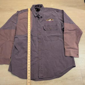 VTG Browning Super Naturals Men XL Shooting Shirt Quilted Patch Cotton Hunt Bird image 4