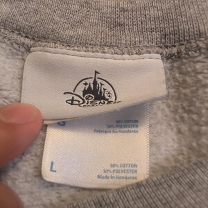 VTG Disney Parks Adult Large Discover the Magic Disneyland Map Sweatshirt Mickey image 3