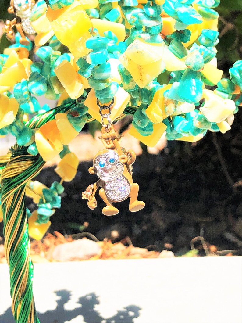 Bonsai Style Pineapple and Monkey Tree Etsy