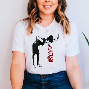 Chica Vomitando Corazones Diseño PNG Y SVG De Fantasma Espeluznante