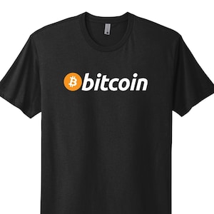 BITCOIN Logo T-Shirt (Black, Unisex) / Soft, Comfortable, 100%  Cotton / PREMIUM BTC Crypto T-Shirt