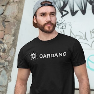 CARDANO Shirt (Black or Royal Blue, Unisex) Soft, Comfortable, 100% Cotton / PREMIUM ADA Cardano Cryptocurrency Crypto Shirt Gift