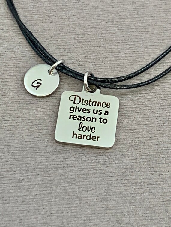 Long Distance Relationship Personalized Corded Bracelet Anklet