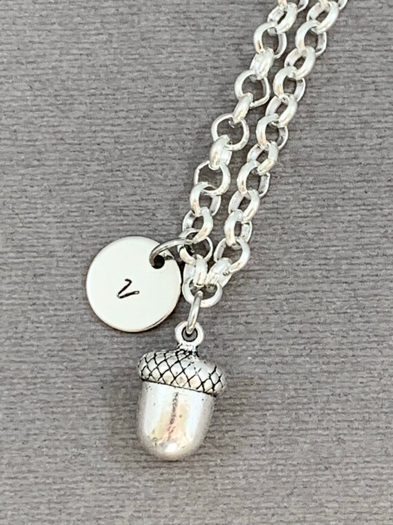 Acorn charm bracelet