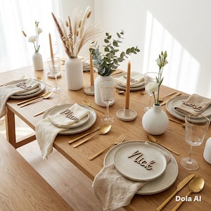 Rustic Laser Cut MDF Wedding Names | Table Names, Place Cards