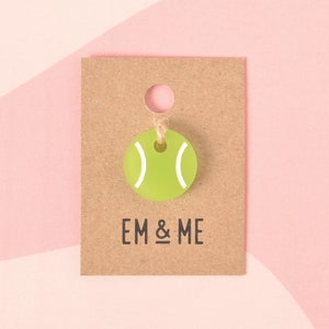 Tennis Ball, Seasonal Mini, Tiny Accessory for Pet ID Tag, Cats and Dogs Add-on Charm
