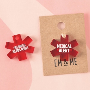 Mini médaille personnalisée Alerte médicale, petit accessoire pour médaille d'identité pour animal de compagnie, breloque supplémentaire pour chats et chiens