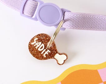 Turkey Leg Pet ID Tag: Personalized Tiny Tag for Cat or Small Dog