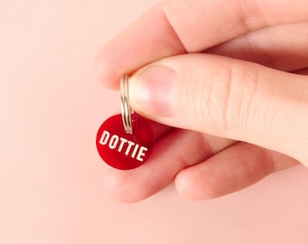 Dottie, The Extra Small Personalized Pet Tag, Our Smallest ID Name Tag