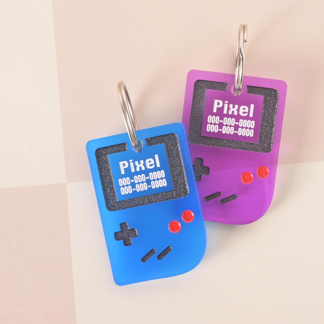 Console Id Case Personalized Game Console Pet ID Tag: Engraved Cat and Dog Tag - Etsy