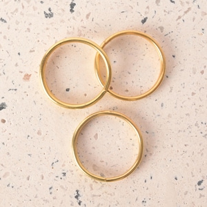 Extra Split Rings, Set of 3, available in silver or gold, Round Split Key Ring Connectors