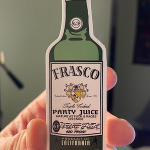 Pegatina de vinilo de Andy Frasco Party Juice