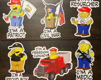 Ralph Wiggum 6 sticker pack!! die cut sticker ITEM#237