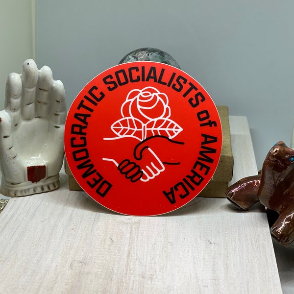 Democratic Socialists of America  die cut vinyl sticker ~item#67