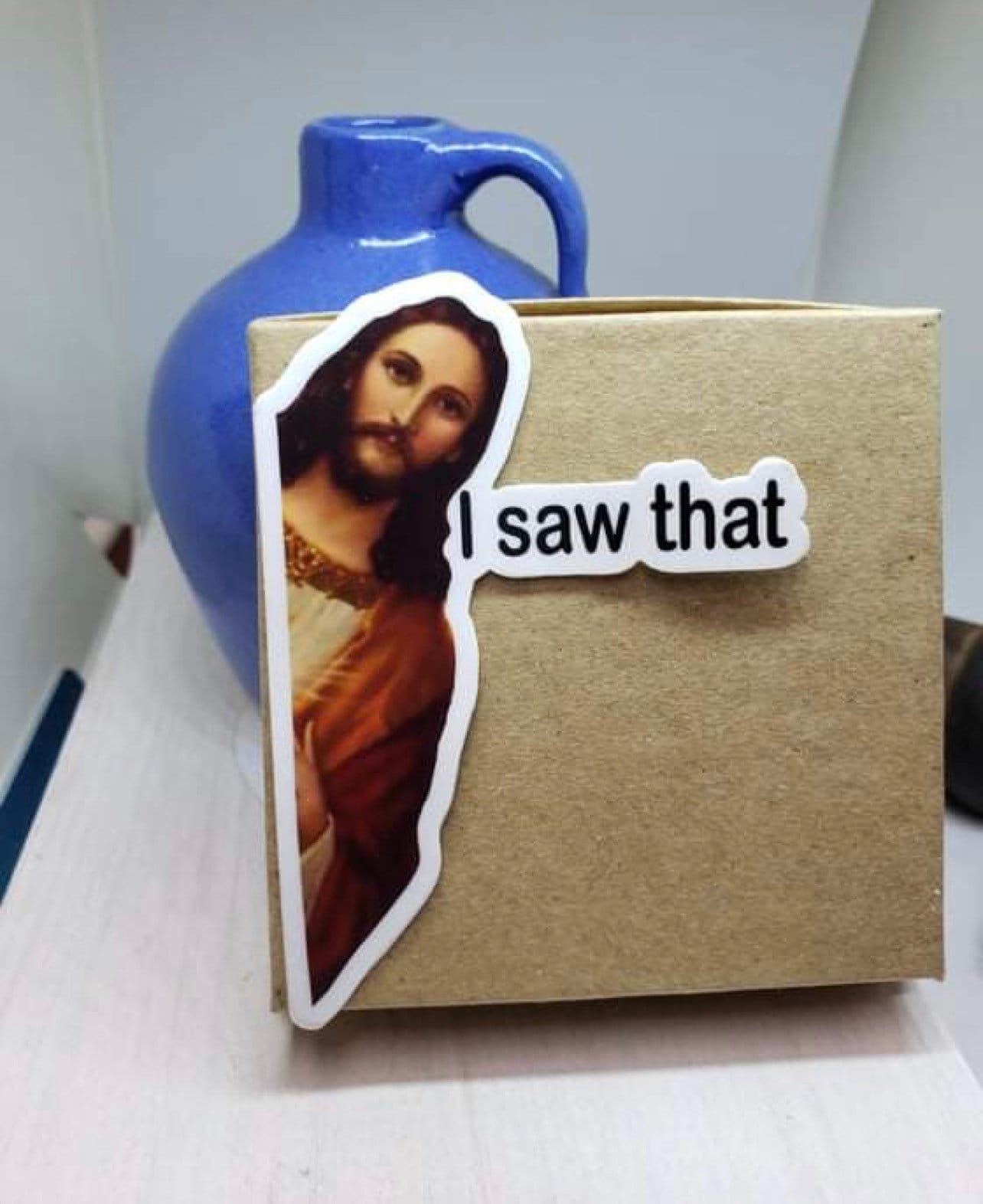 I Saw That, Jesus Christ Sticker~ High Quality Die Cut Sticker ~ Item…