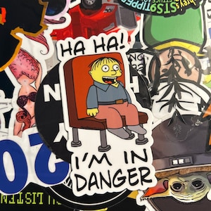 I’m in Danger Ralph Wiggum High quality die cut vinyl sticker #244