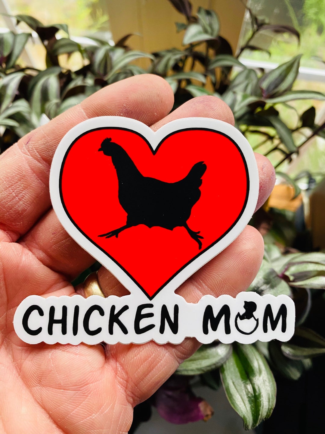 Chicken Mom Die Cut Vinyl Sticker~item#107 - Etsy