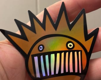 Holographic Brown Boognish- die cut high quality vinyl sticker~item#27