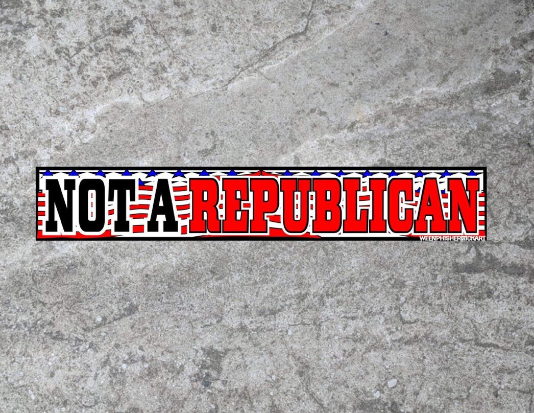 Adesivo Paraurti Repubblicano - Don't Tread On Me - Live Free Or Die