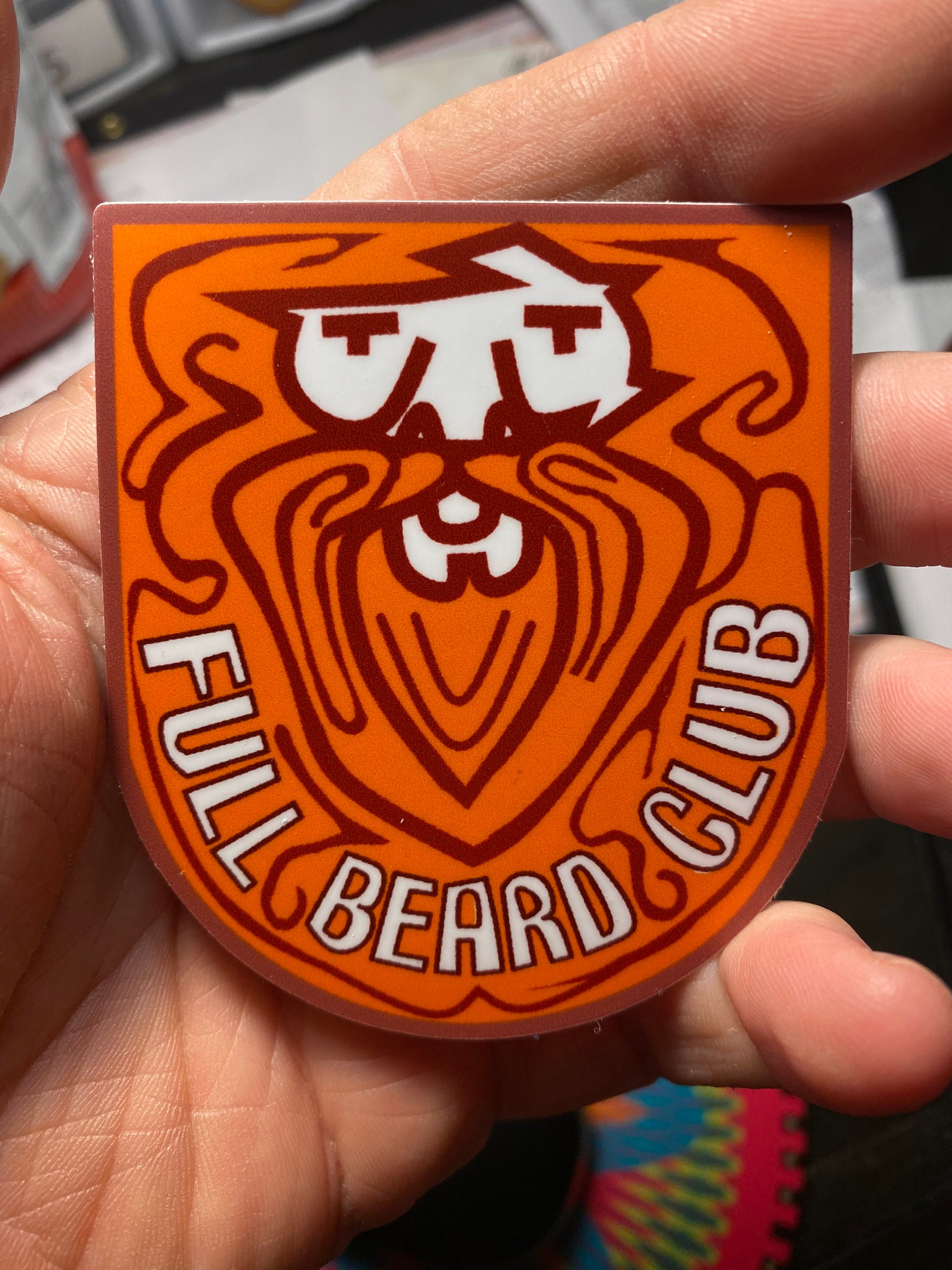 Full Beard Club Die Cut Vinyl Sticker Item90 Etsy
