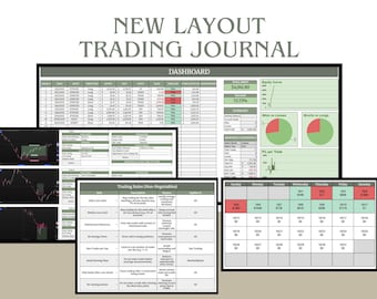 Trading Journal Spreadsheet | Trade Tracker for Excel & Google Sheets | Day Trading Log, Psychology, Risk Management Instant Download