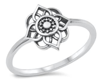 Silver Ring - Mandala