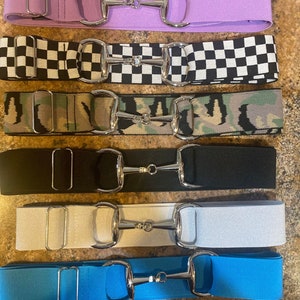 Childrens Equestrian horse Snaffle Bit Belt Elastic One Size Fits All