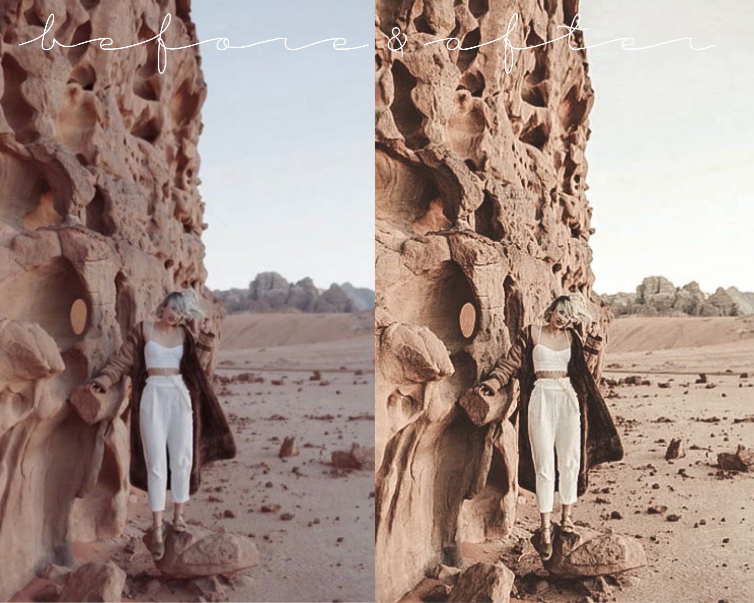 Desert Preset Influencer Presets Warm Preset - 4 Lightroom Presets ...