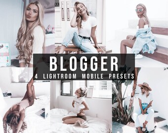 Blogger Presets Lifestyle Preset Instagram Filter - 4 Lightroom Presets - Mobile Preset & Desktop Preset