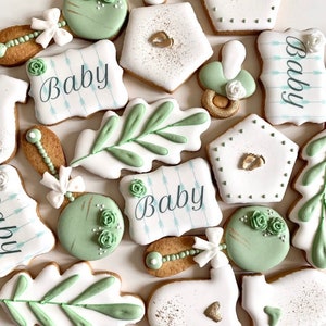 Baby Shower shortbread cookies (minimum 10 shortbread cookies)