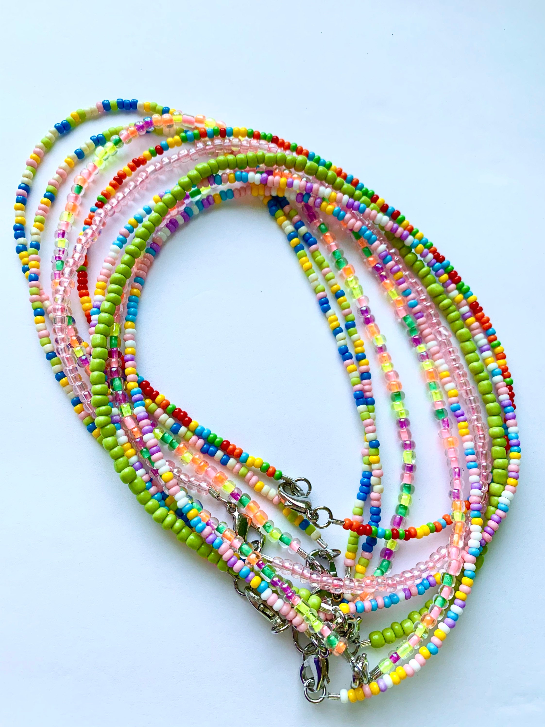 aesthetic seed bead necklace