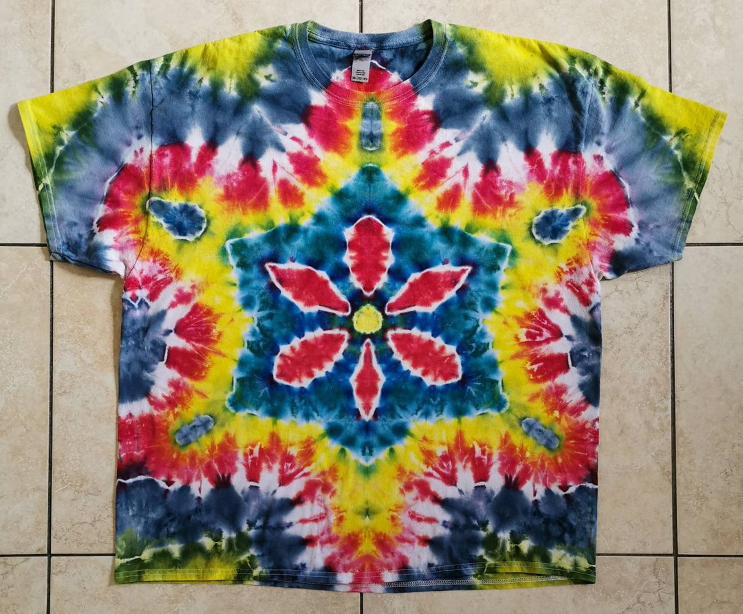 Flower Tie Dye Tshirt Etsy