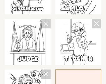 professions coloring etsy india