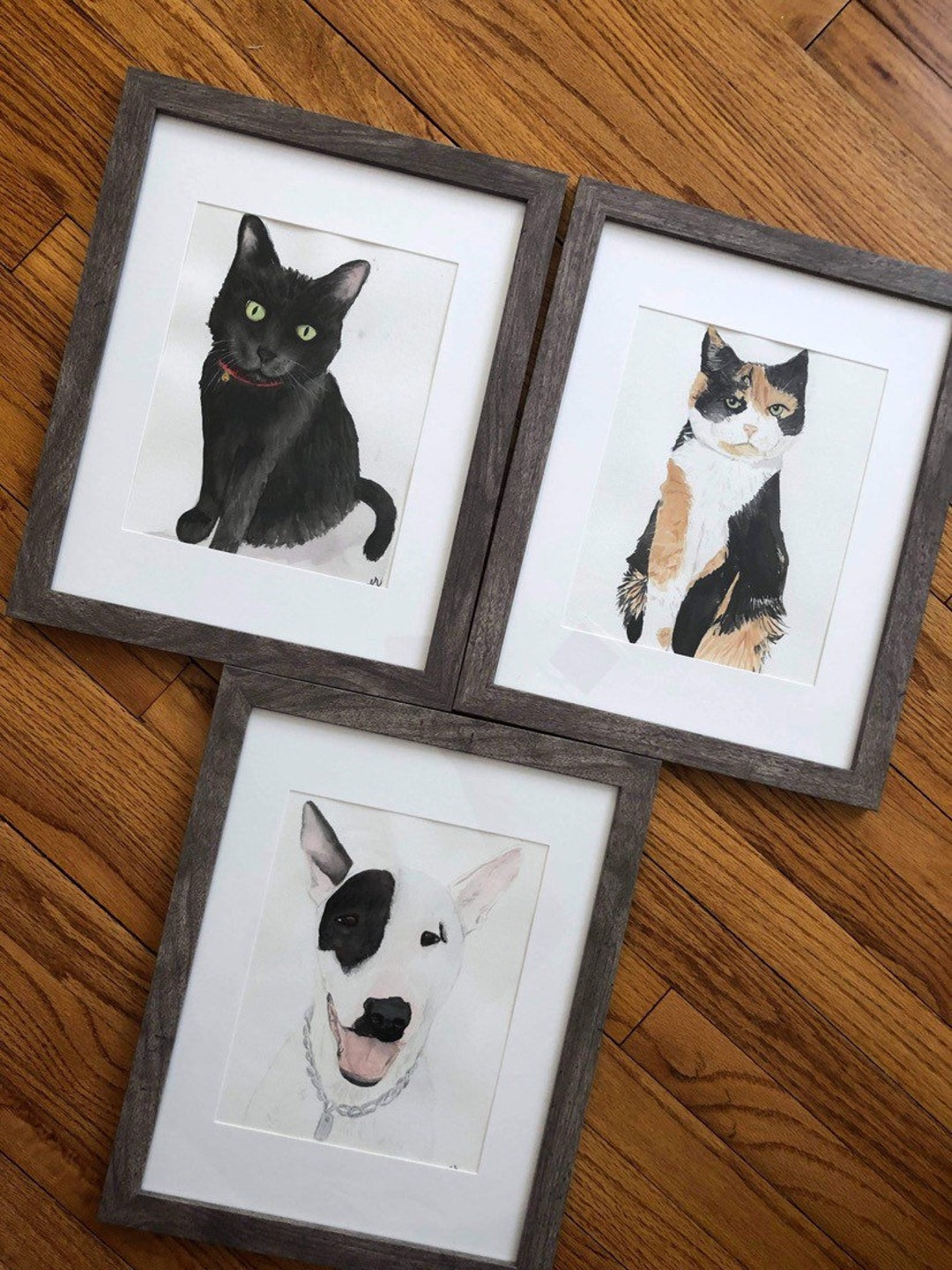Custom Watercolor Pet Portrait Painting Dog Portrait Cat Portrait - Etsy