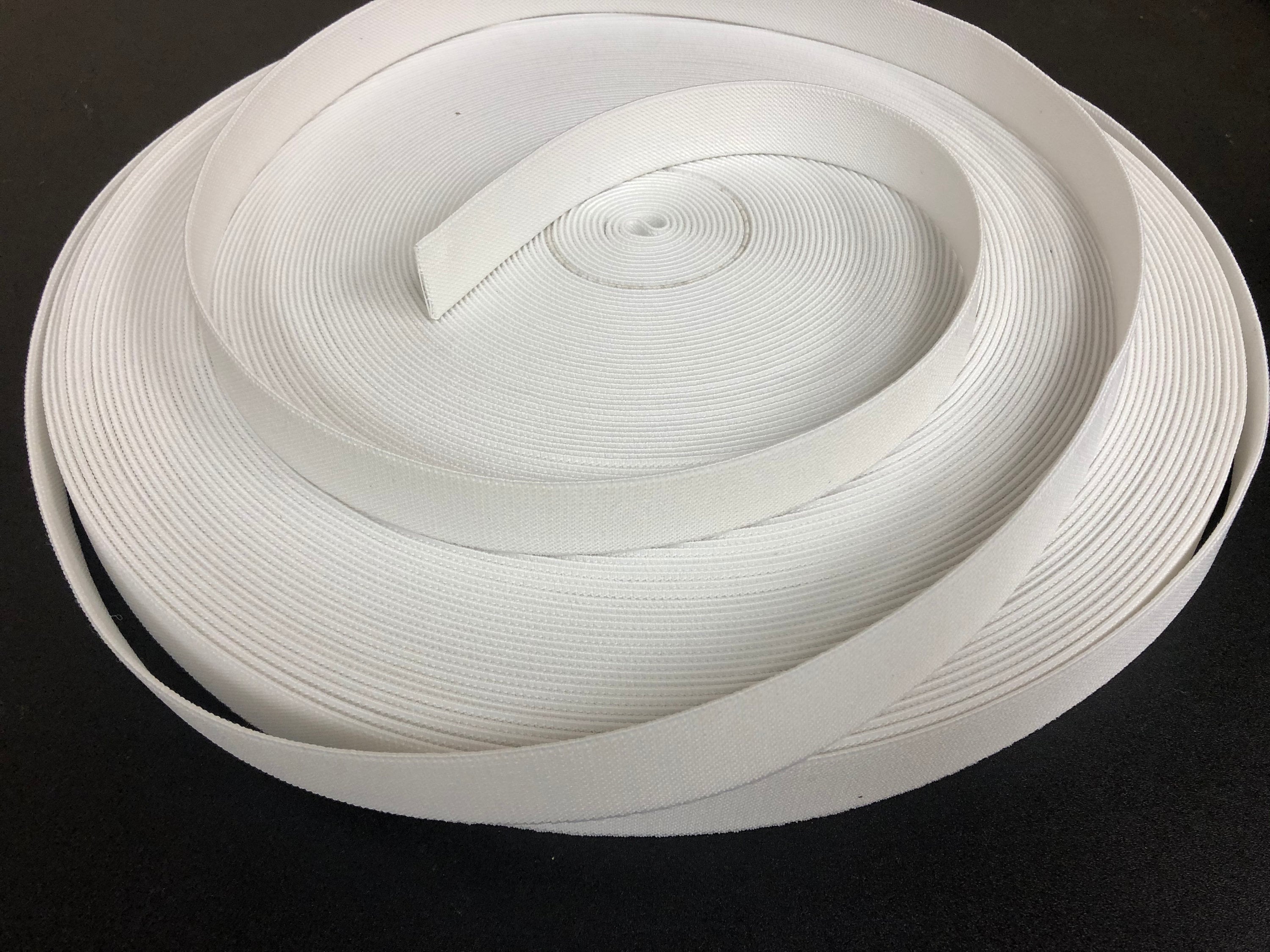 Solid White Elastic Band 25mm Wide 1 Inch 1 Yard | Etsy