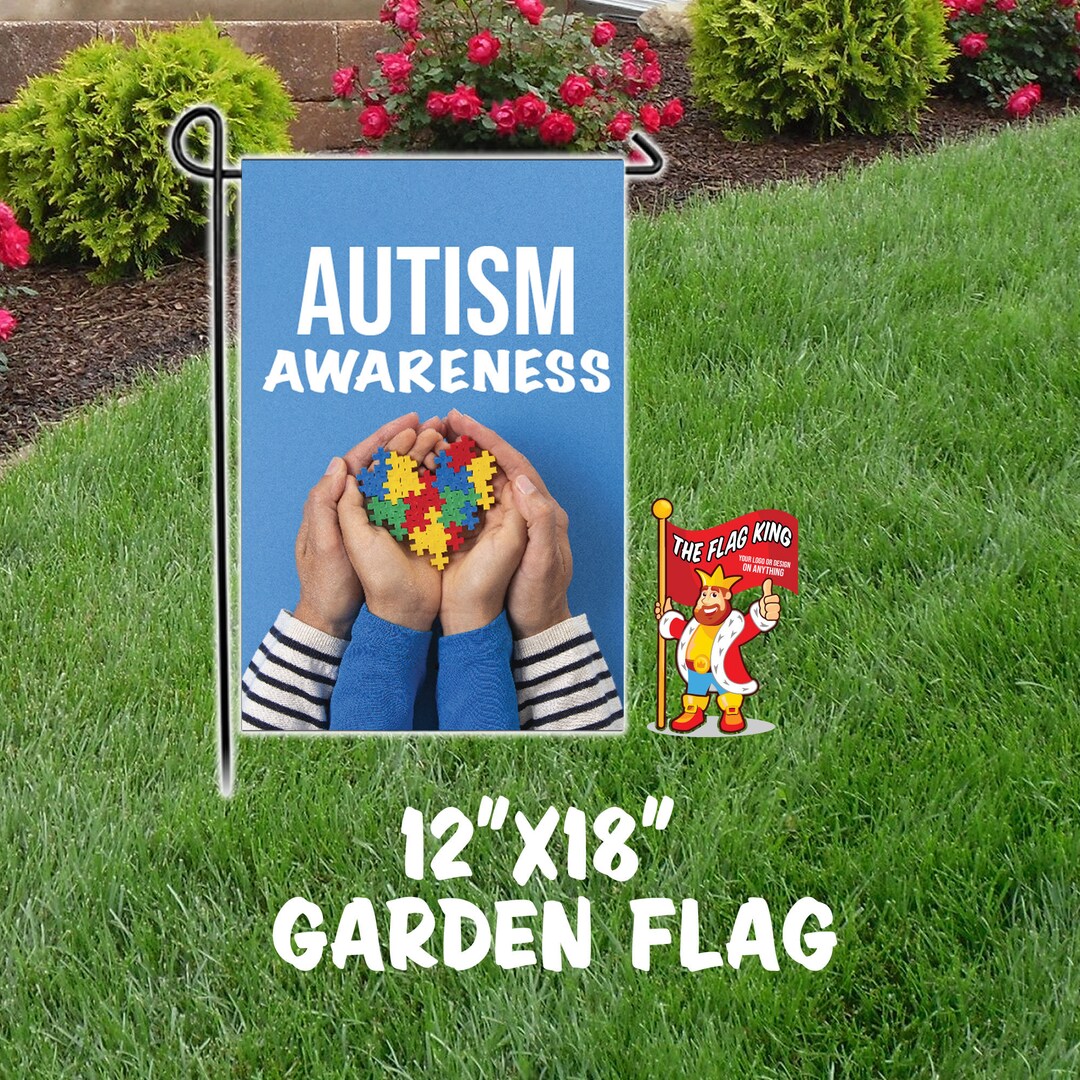 Autism Awareness Autistic Puzzle Pieces Garden Flag Sign Banner - Etsy ...